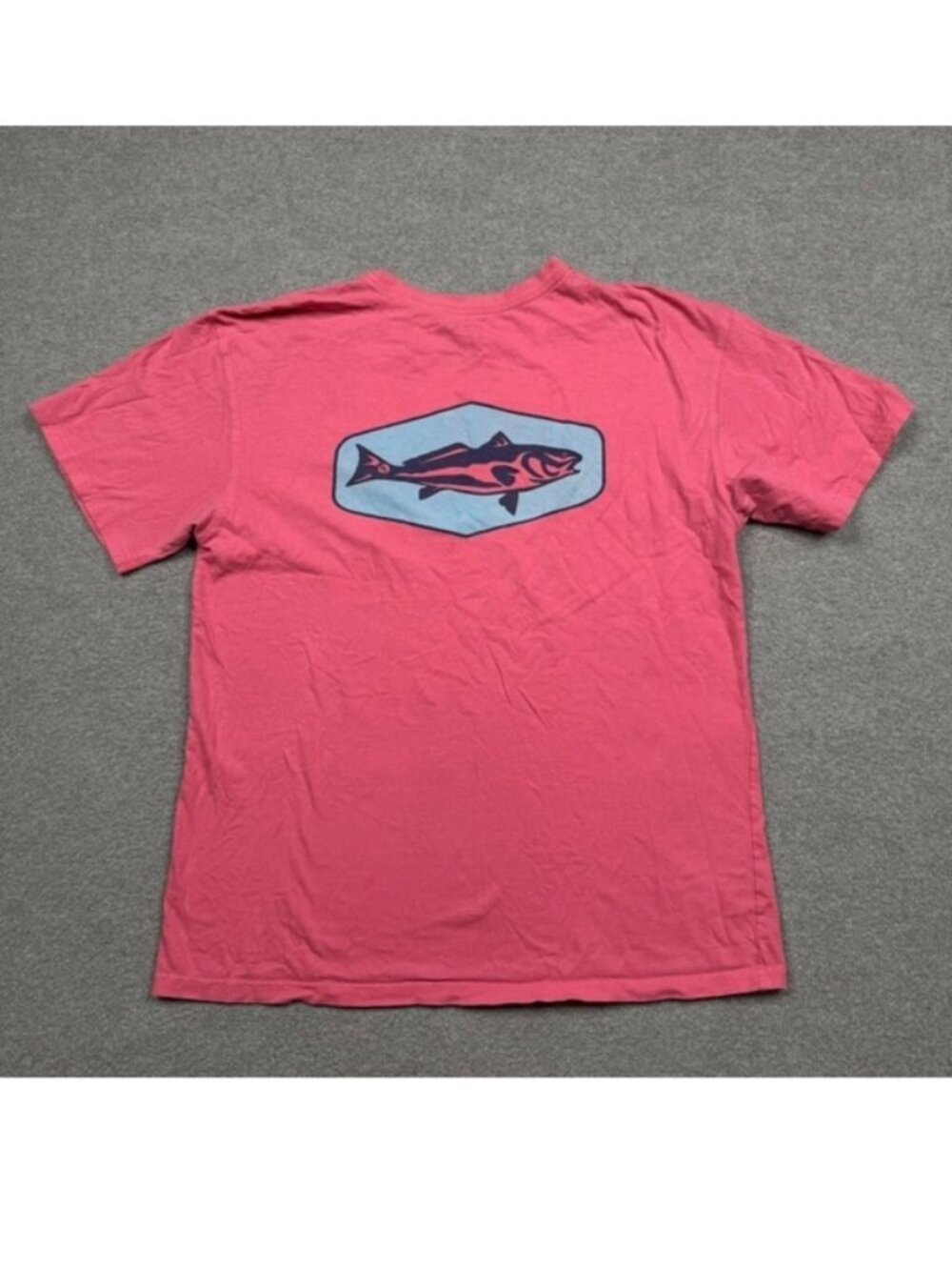Southern Lure T Shirt Mens Size L Pink Red Short Sleeve Fish Graphic